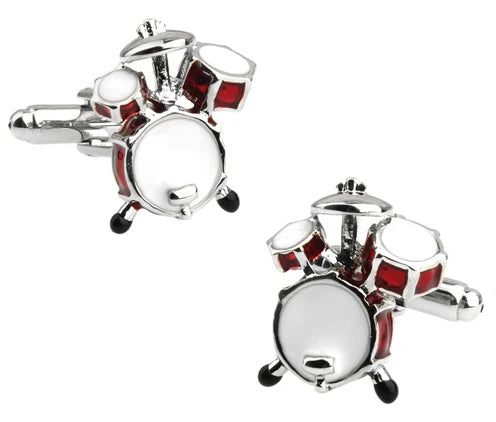 Drum set cuff links