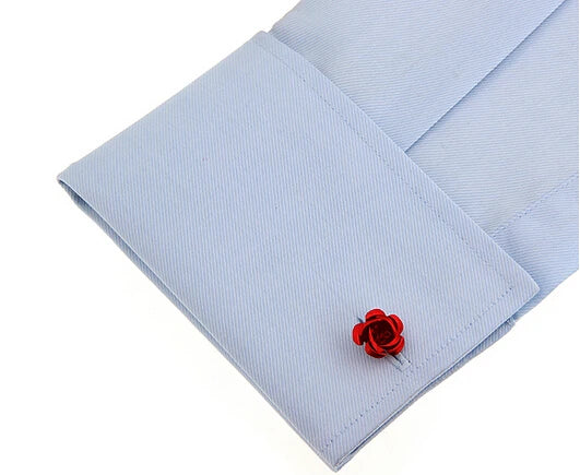 Red Rose Cufflinks