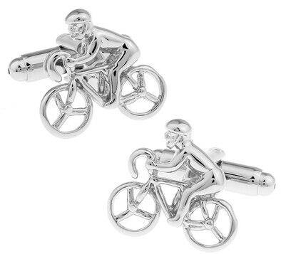 Bike Rider Cufflinks - Crazy Sock Thursdays